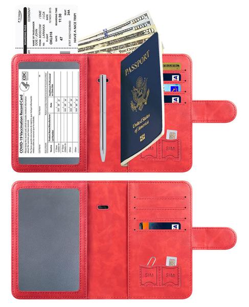 Imagem de Capa porta-passaporte Wallet Travel Essentials LOHASLIFE