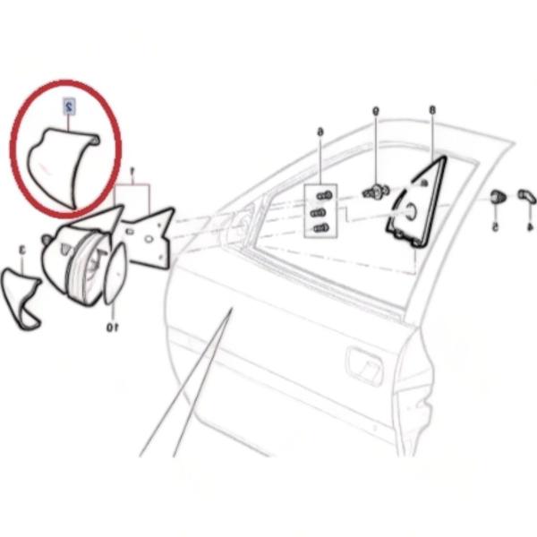 Imagem de Capa Primer Só Parte Grande Retrovisor Vectra 1997 1998 1999