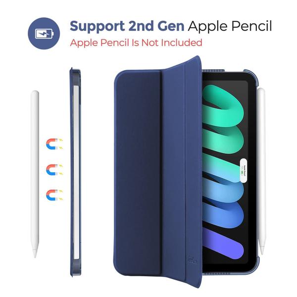 Capa ProCase Smart para iPad Mini 7/6 Gen 8,3 polegadas - azul