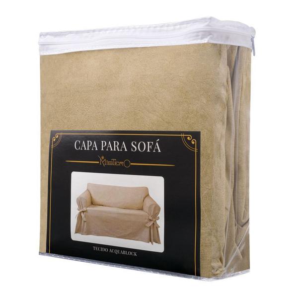 Imagem de Capa Protetor de Sofá 5 lugares Impermeável Acquablock Kids Anti Unha Casa Decoração Pets Sala Lar