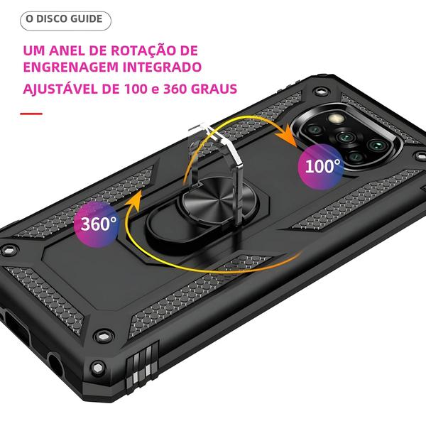 Imagem de Capa Protetora Anti-Choque para Xiaomi Poco X3, X4, X5, C40, M3, M4, F5, F3, F2