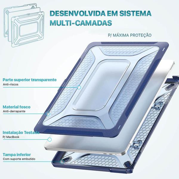 Imagem de Capa Protetora Anti Impacto Hars Para Macbook Pro 14.2 pol A2918 A2992