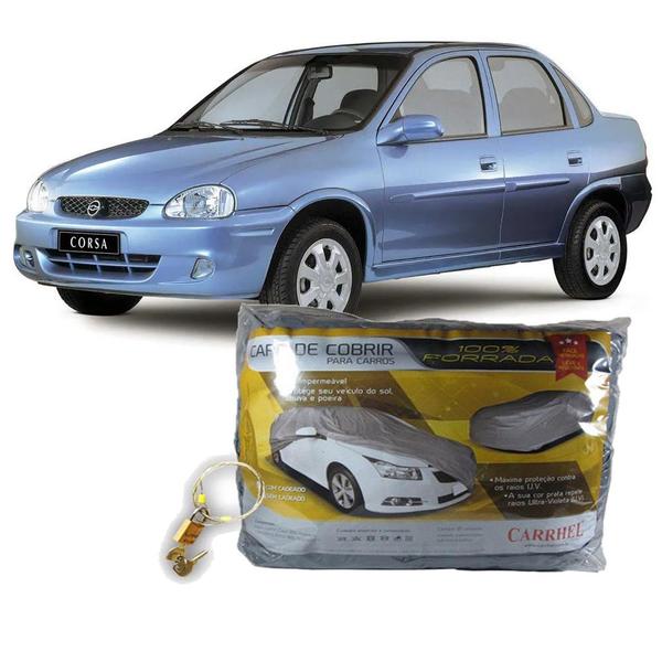 Capa Protetora Chevrolet Corsa Sedan com cadeado (M282) - RAFCAR Imagem de Capa Protetora Chevrolet Corsa Sedan com cadeado (M282)