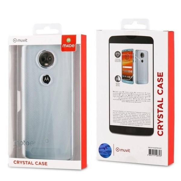 Imagem de Capa Protetora Cristal Case Moto E5 Plus Muvit Transparente