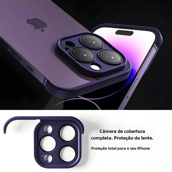 Imagem de Capa Protetora de Silicone para iPhone 14, 13, 12, 15, 16 e Pro Max - Sem Moldura