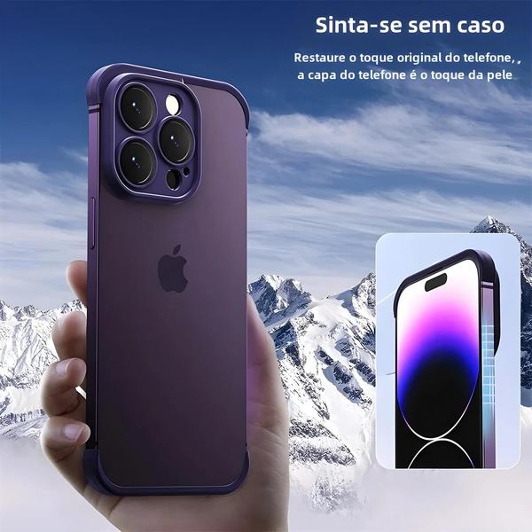 Imagem de Capa Protetora de Silicone para iPhone 14, 13, 12, 15, 16 e Pro Max - Sem Moldura