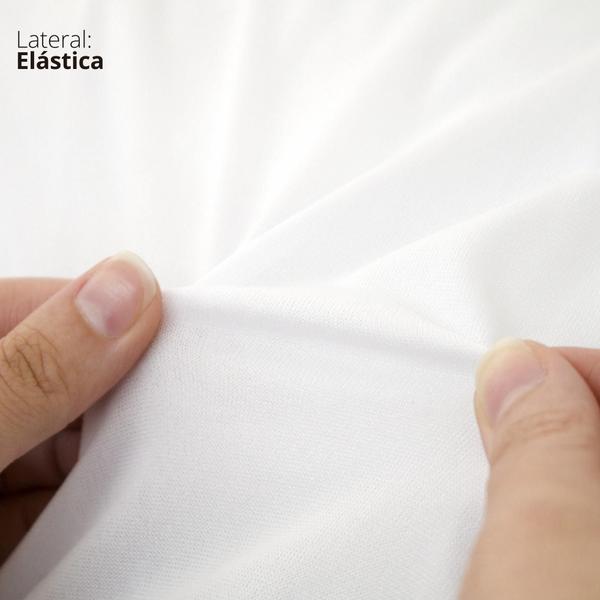 Imagem de Capa Protetora Para Colchão Solteiro Impermeável Slip C/ Elástico Antiácaros - Fibrasca - 90cm X 1,90m