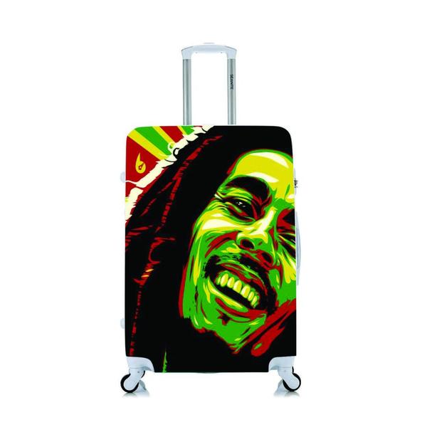 Imagem de Capa Protetora Para Mala Viagem Personalizada Pequena Bob Marley