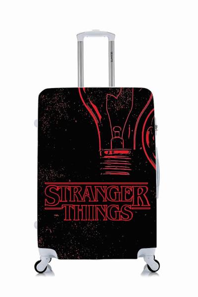 Imagem de Capa Protetora Para Mala Viagem Personalizada Pequena Stranger Things Lampadas