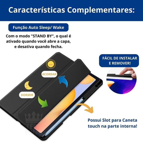 Imagem de Capa Protetora Para Tablet Galaxy A9 Plus 11'' 2023 + caneta