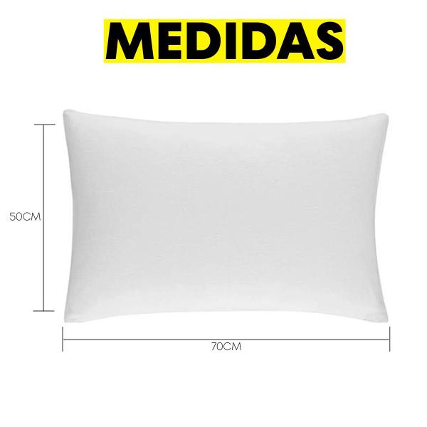 Imagem de Capa Protetora Para Travesseiro Impermeável Fronha 200 Fios Anti Alérgico Impermeável Matelassê 70x50 - (70cm x 50cm)