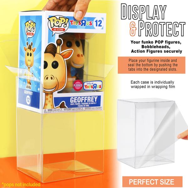 Capa protetora Pop JDS para bonecos Funko Pop de 10 cm (pacote com 100) - JDS Toy Store Imagem de Capa protetora Pop JDS para bonecos Funko Pop de 10 cm (pacote com 100)