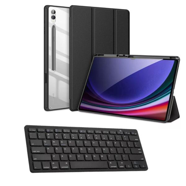 Imagem de Capa Protetora Smart + Teclado Bluetooth Para Tablet Samsung Galaxy S8 5G