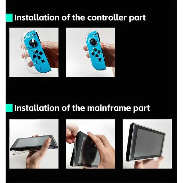 Imagem de Capa Protetora TPU Transparente para Nintendo Switch OLED - Proteção Macia e Resistente