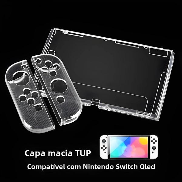 Imagem de Capa Protetora TPU Transparente para Nintendo Switch OLED - Soft Shell