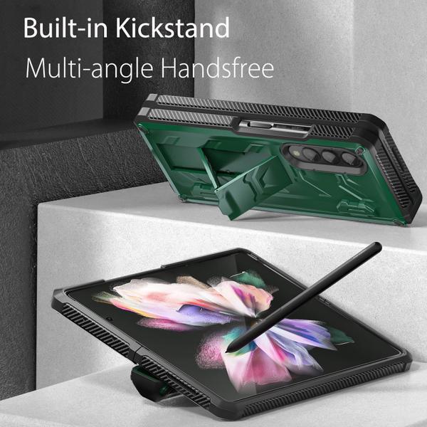 Imagem de Capa resistente Armor para Samsung Galaxy Z Fold 3 FONREST Green