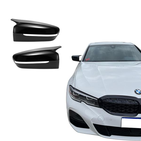 Imagem de Capa Retrovisor BMW 330 340 G20 G28 M2 M3 M4 Preto Metálico