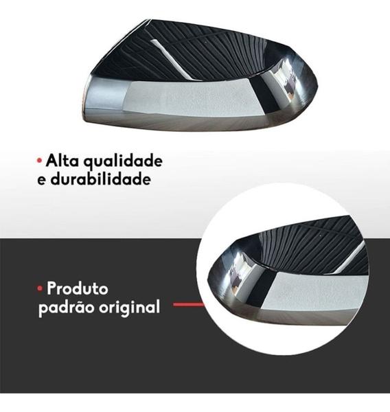 Imagem de Capa Retrovisor Cobalt 2011 a 2022 Cromado S/ Pisca Esquerdo