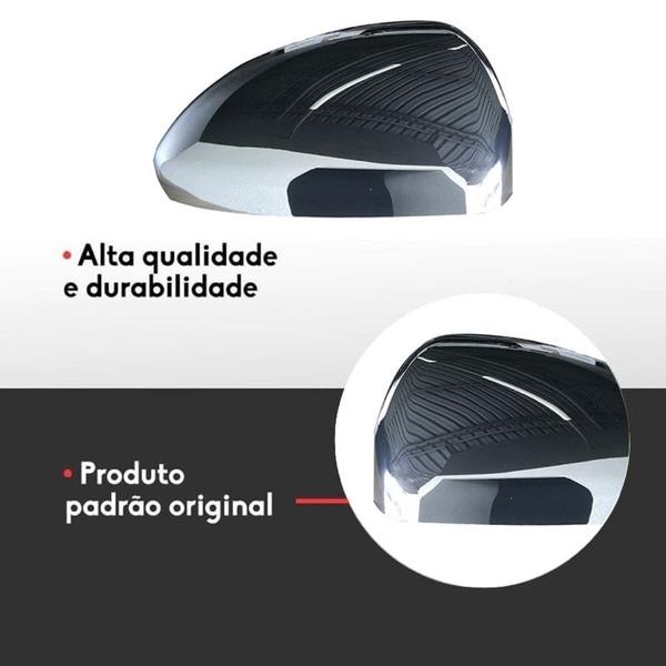 Imagem de Capa Retrovisor Cruze 2012 a 2015 Cromado S Pisca Direito