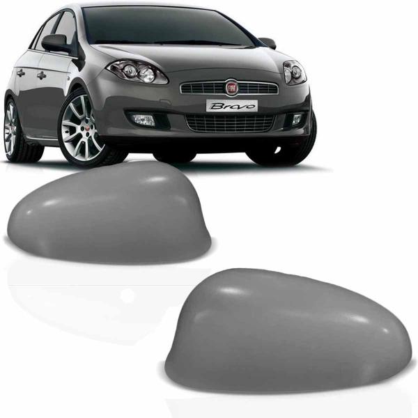 Imagem de Capa Retrovisor Fiat Bravo 08 09 10 12 13 14 15 Para Pintura