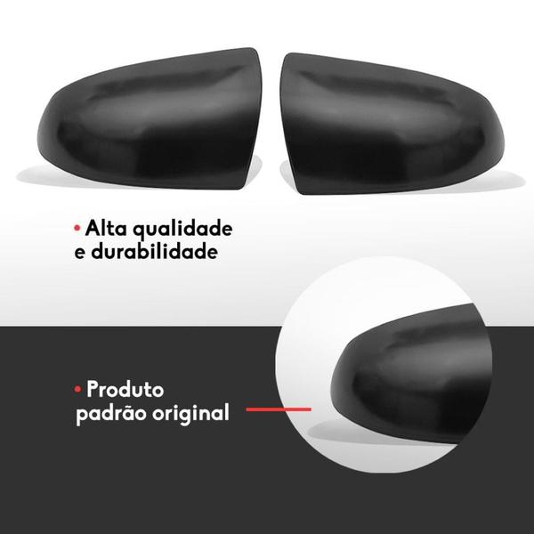 Imagem de Capa Retrovisor Ford Ka 2008 a 2013 Preto Escolha o Lado