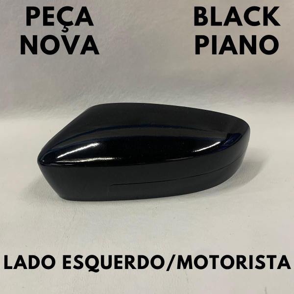 Imagem de Capa Retrovisor Gol G5 2009 a 2012 Black Piano Lado Esquerdo