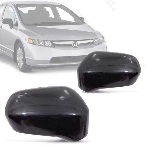 Imagem de Capa Retrovisor Honda New Civic 2009 09 2010 10 Sem Furo