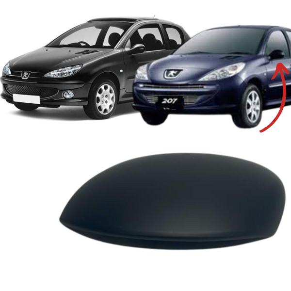 Imagem de Capa Retrovisor Peugeot 206/207 1999 A 2014 C3 2003 A 2012