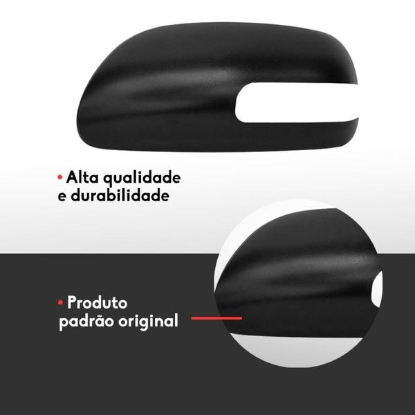 Imagem de Capa Retrovisor Toyota Corolla 2010 11 Lado Esquerdo c seta