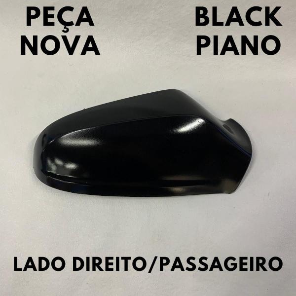 Imagem de Capa Retrovisor Vectra 2006 a 2011 Black Piano Par