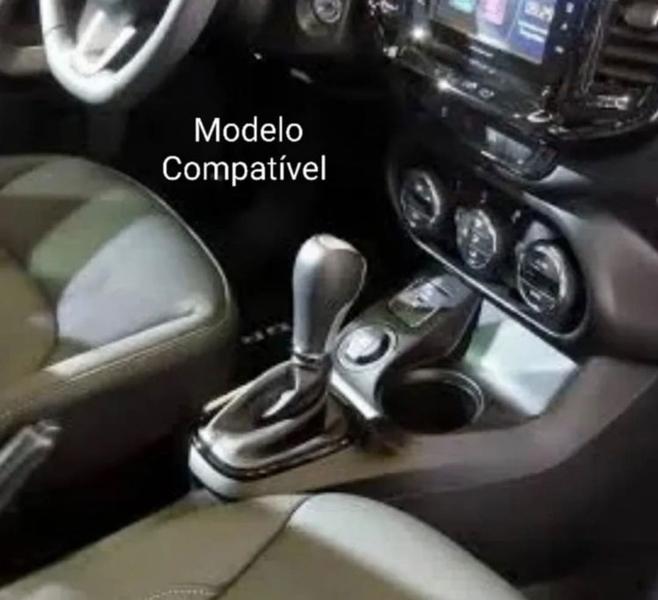 Imagem de Capa Revestimento Couro Manopla Alavanca Do Câmbio Automático Fiat Toro Cronos Argo