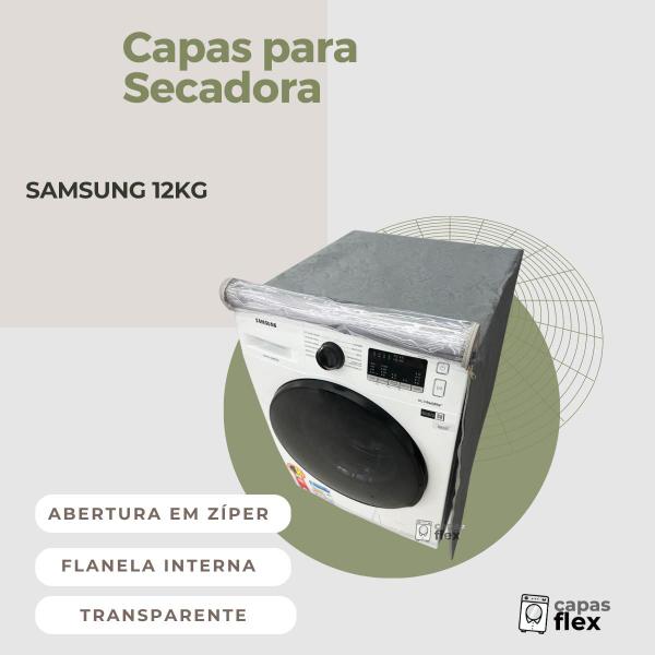 Imagem de Capa secadora samsung 12kg transparente flex