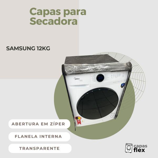 Imagem de Capa secadora samsung 12kg transparente flex