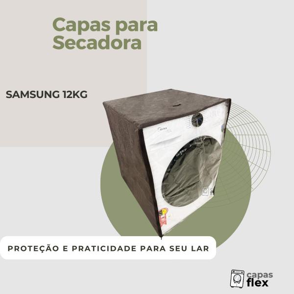 Capa secadora samsung 12kg transparente flex - Capas Flex Imagem de Capa secadora samsung 12kg transparente flex