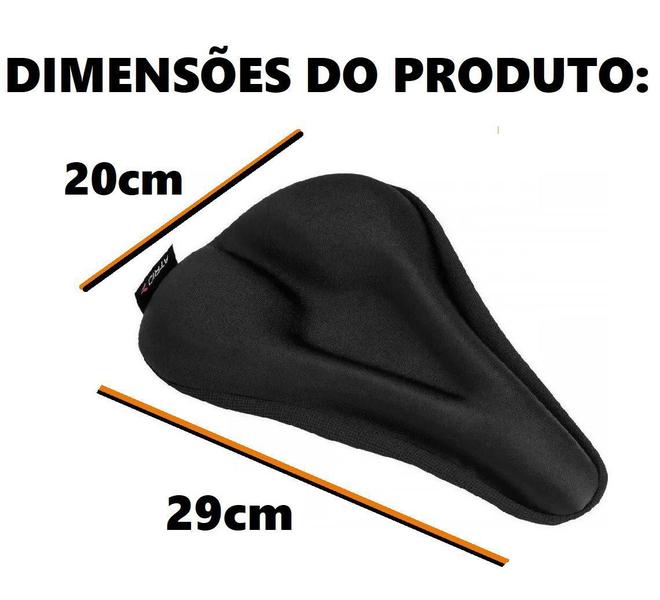 Imagem de Capa Selim em Gel Antibacteriano Bicicleta Mtb Neoprene Estofado Atrio BI013