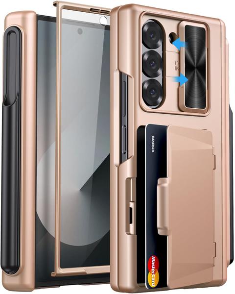 Imagem de Capa SIXBOX para Samsung Galaxy Z Fold 6 com cartão e caneta S