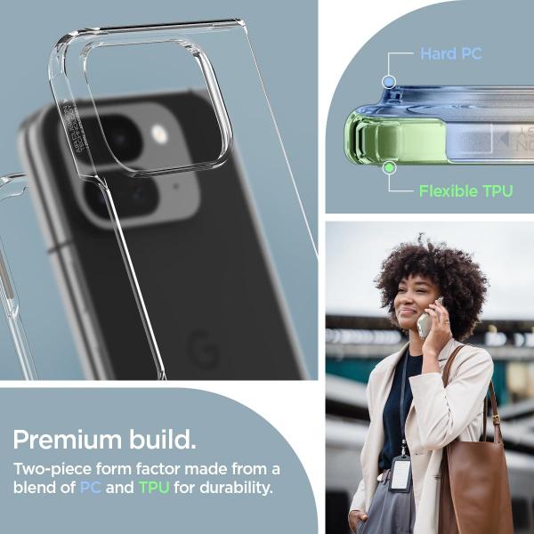 Imagem de Capa Spigen Ultra Hybrid para Pixel 9 Pro Fold Crystal Clear