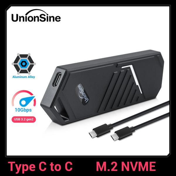 Imagem de Capa SSD UnionSine M2 NVMe USB 3.1 Tipo C Gen2 10 Gbps