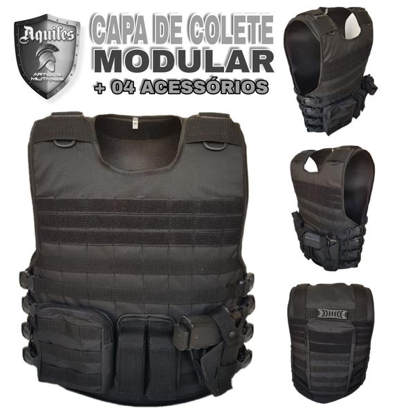 Capa Tática Modular mole P/ Colete Modular, Segurança - Aquiles Capa Tática Modular mole P/ Colete Modular, Segurança - Aquiles