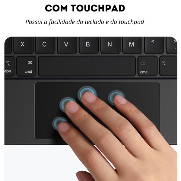 Imagem de Capa Teclado Magic RGB c Touchpad P iPad Air, Pro 11 e 10th