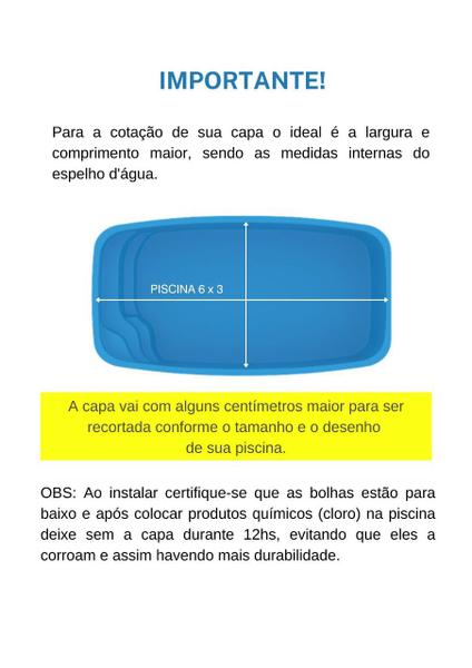 Imagem de Capa térmica 4,2x2,4