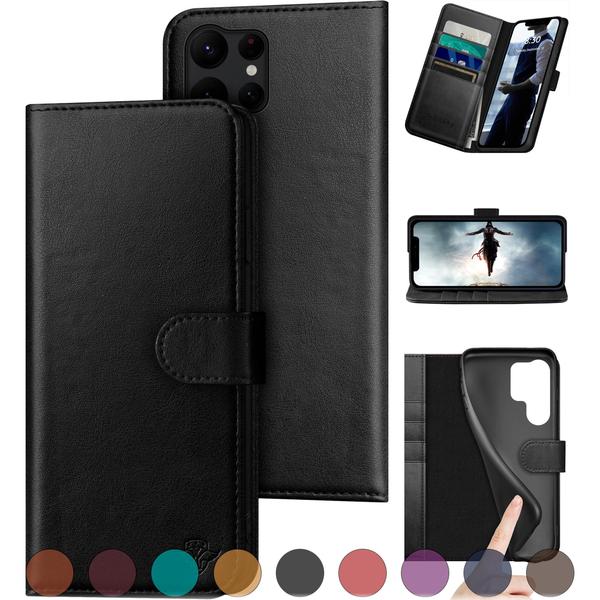 Imagem de Capa tipo carteira DuckSky para Samsung Galaxy S24 Ultra Leather