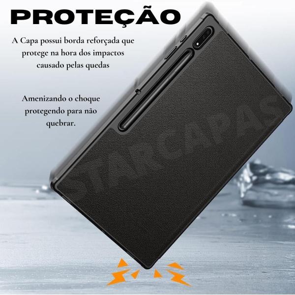 Imagem de Capa Tpu Com Slot Caneta Auto Sleep Para Tab S7 11 T875 T870