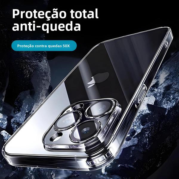 Imagem de Capa Transparente Anti-Queda e à Prova de Choques para iPhone 16 Pro Max - Joyroom