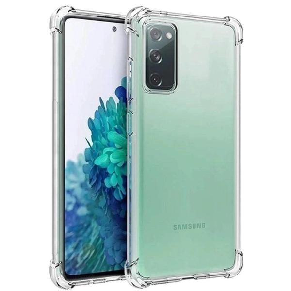 Imagem de Capa Transparente + Capa Chuva de Coração + Película Vidro 3D Compativel Com Samsung Galaxy S20 Fe