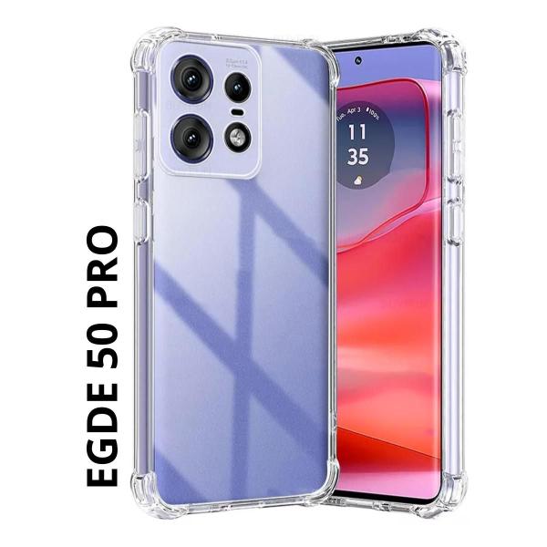 Imagem de Capa Transparente Moto Edge 50 Pro + Película Gel Privativa