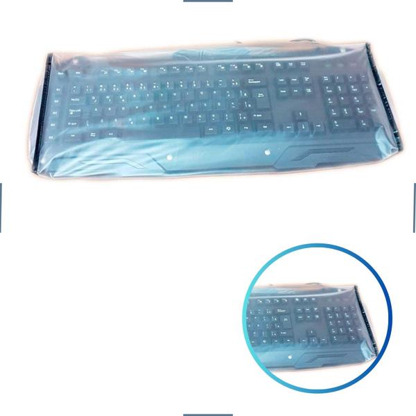 Imagem de Capa Transparente Para Teclado Computador CPU Resistente a Poeira Líquidos Impermeável