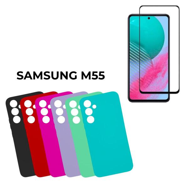 Imagem de Capa Veludo Compatível Para Samsung M55 + Pelicula Hidrogel