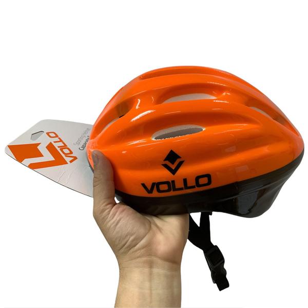 Imagem de Capacete 59-62cm Em EPS Patins Skate Patinete VCL410G Vollo G Grande Laranja