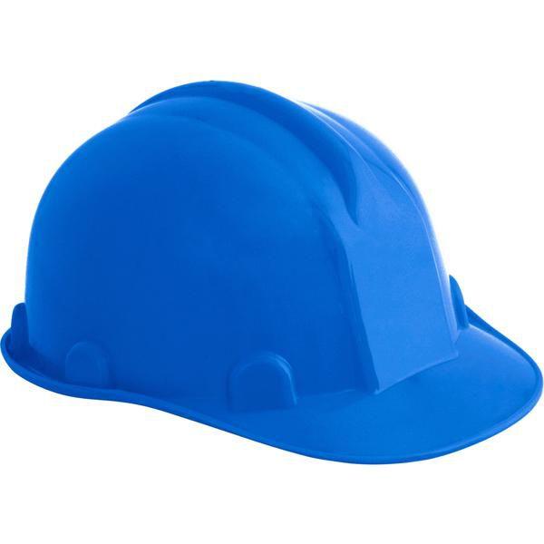 Imagem de Capacete aba frontal azul com carneira plastica classe b ca 31469 selo inmetro - Vonder